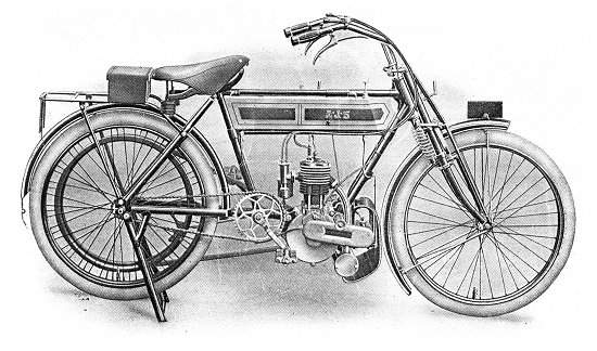 Мотоцикл AJS Collage of Vintage pictures 1909
