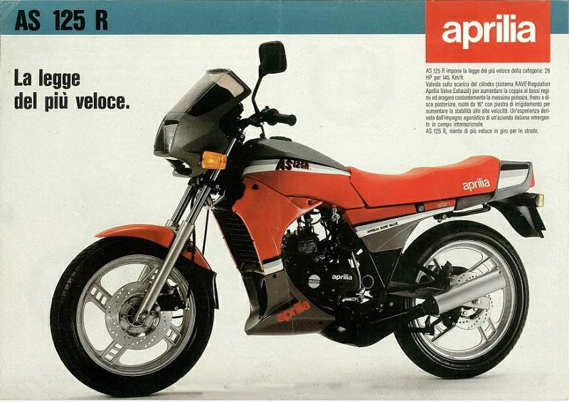 Мотоцикл Aprilia AS 125R 1985