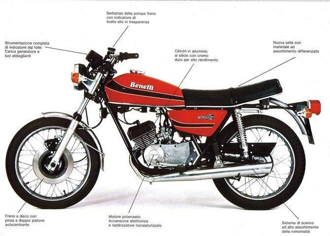 Фотография мотоцикла Benelli 125 2C 1979