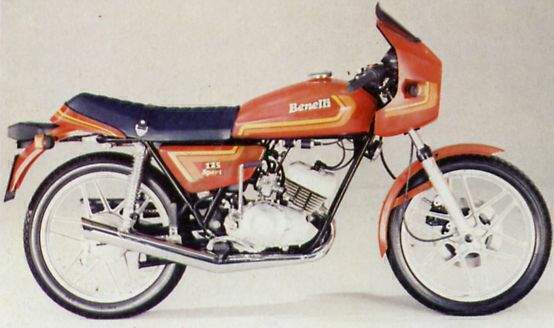 Мотоцикл Benelli 125 Sport 1981