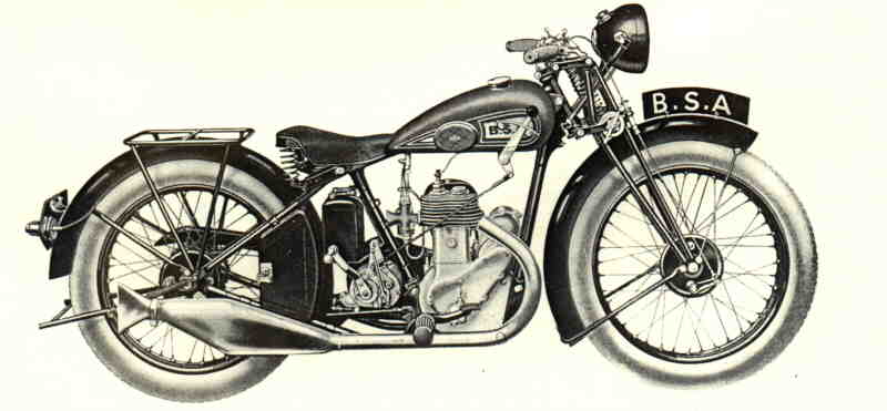 Мотоцикл BSA B 3 de Luxe 1936