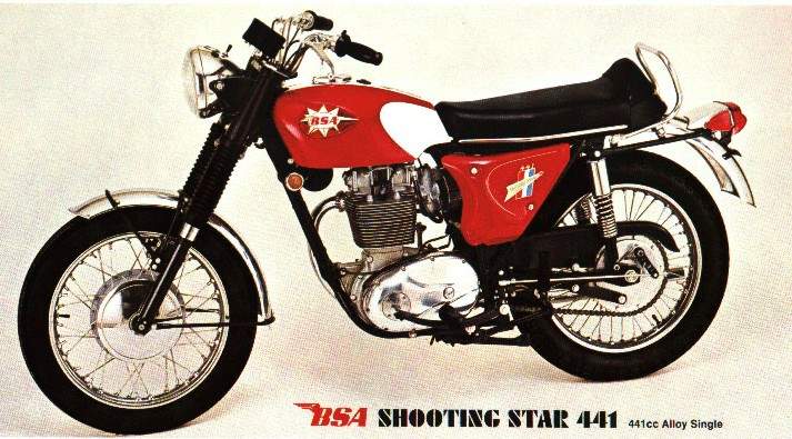 Мотоцикл BSA hooting Star 450 1967