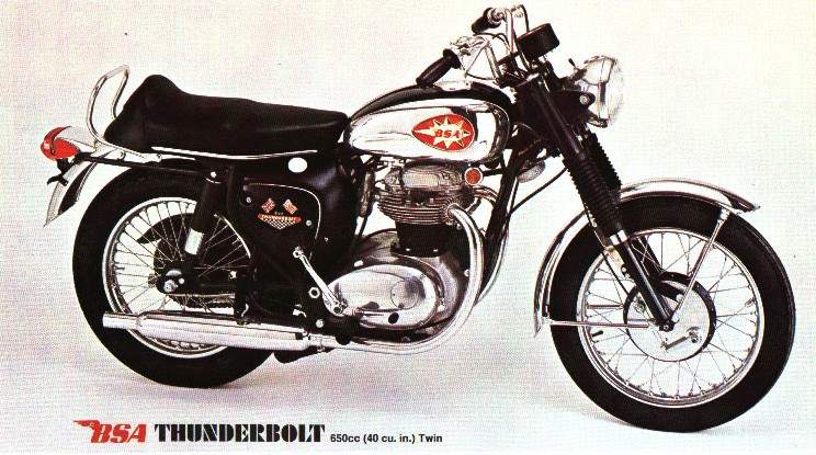 Мотоцикл BSA hunderbolt 1967