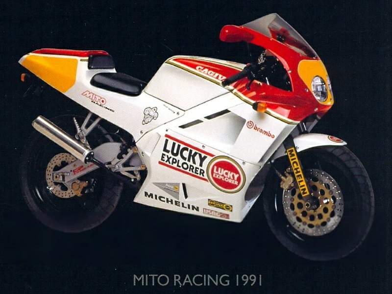 Мотоцикл Cagiva Mito I Racing Lucky Explorer (or Sport Production) 1991