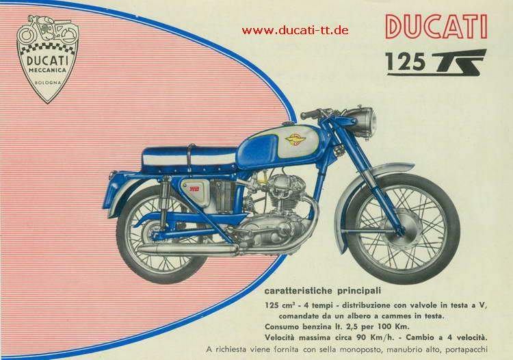 Мотоцикл Ducati 125 TS 1961 фото