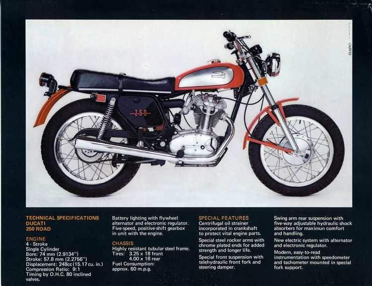 Мотоцикл Ducati 250 Scrambler 1972 фото