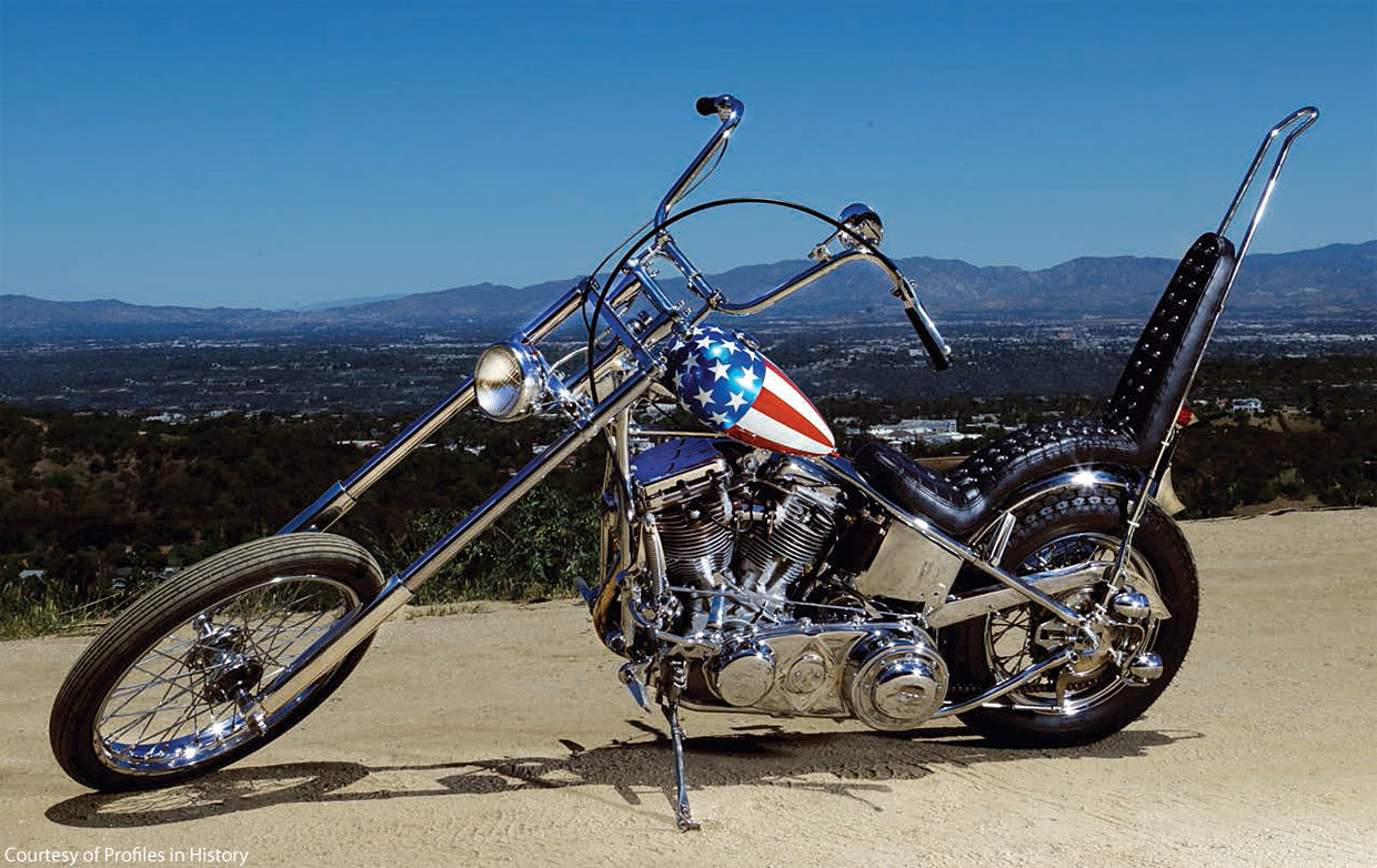 Мотоцикл Harley Davidson Easy Rider Captain America Chopper 1969