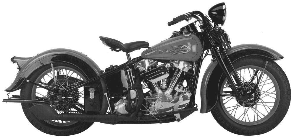 Мотоцикл Harley Davidson "Knucklehead" 1936
