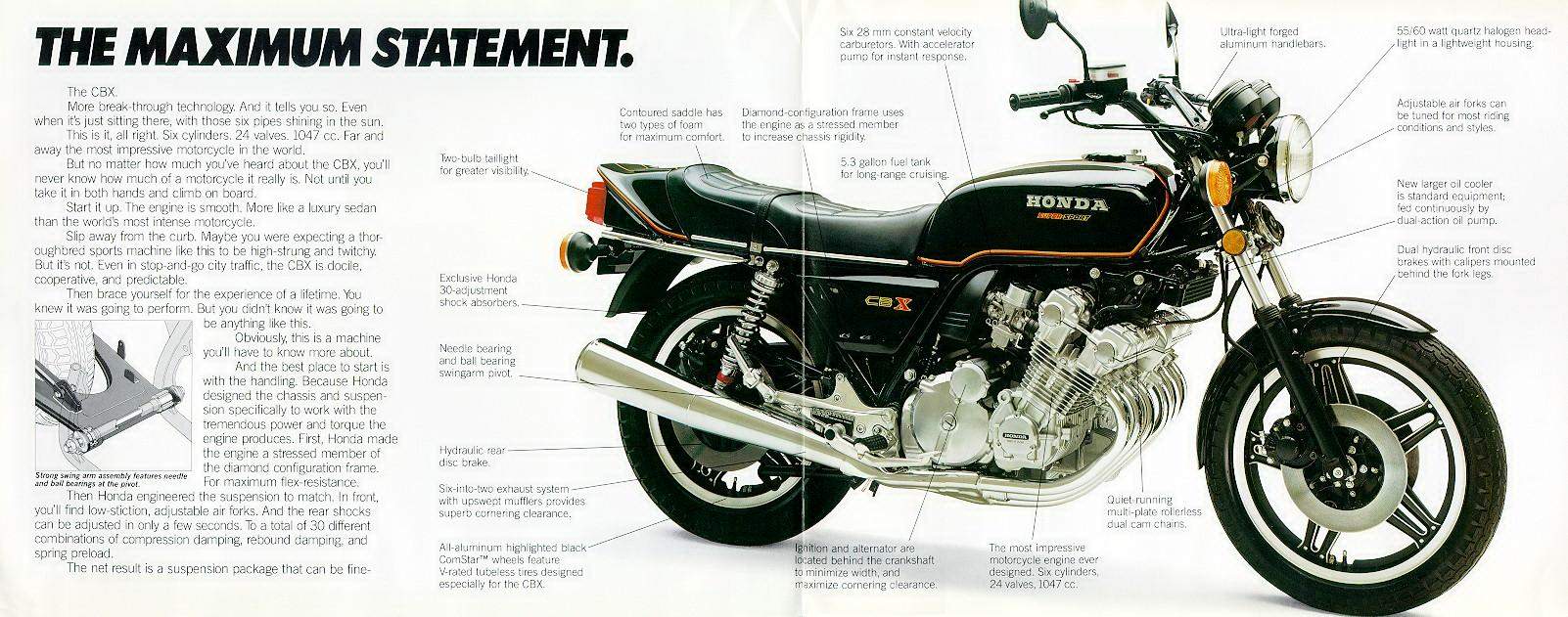 Мотоцикл Honda CBX 1000 1980 фото