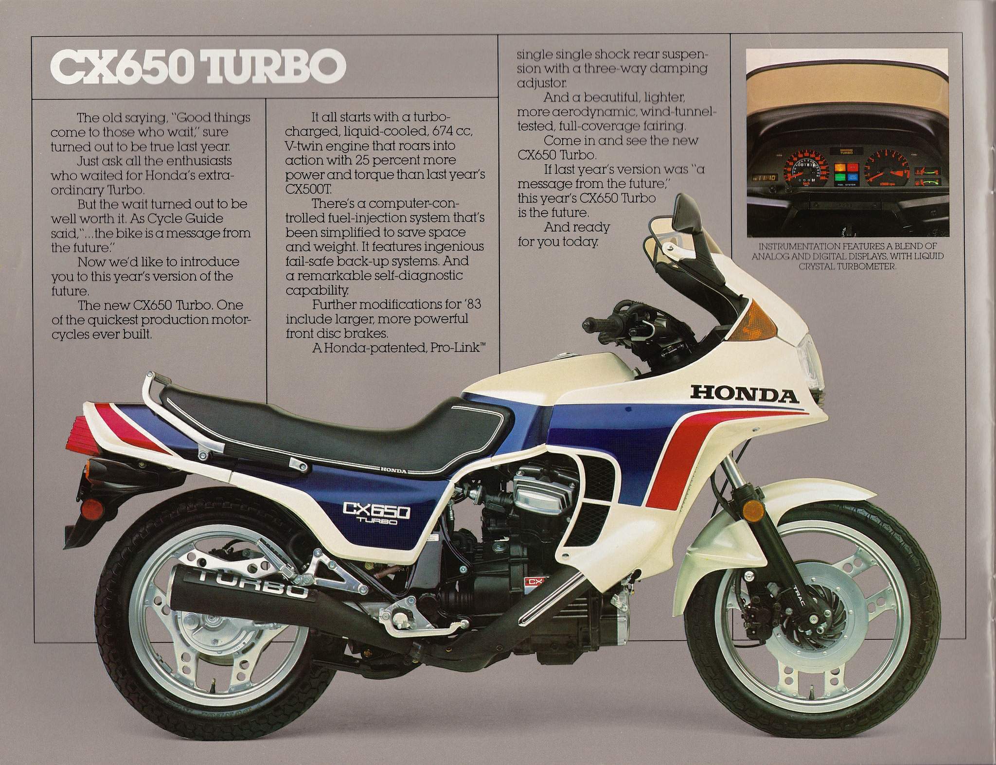 Фотография мотоцикла Honda CX 650TC Turbo 1984