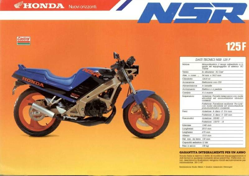 Мотоцикл Honda NSR 125F 1988