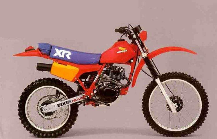 Мотоцикл Honda XR 200R 1983 фото