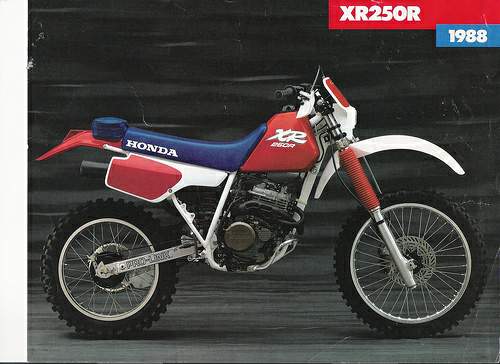 Мотоцикл Honda XR 250R 1988 фото