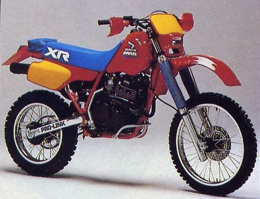 Мотоцикл Honda XR 600R 1985 фото
