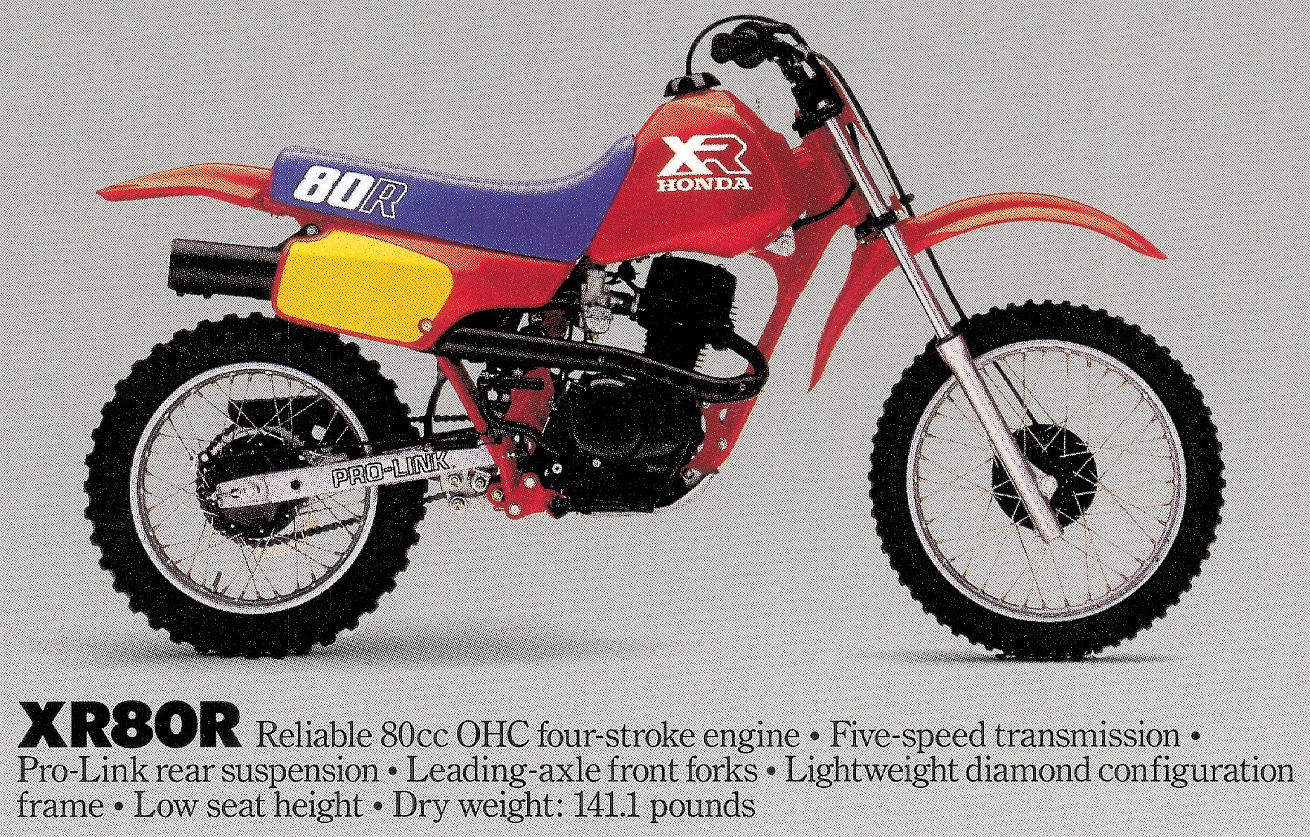 Мотоцикл Honda XR 80 R 1986