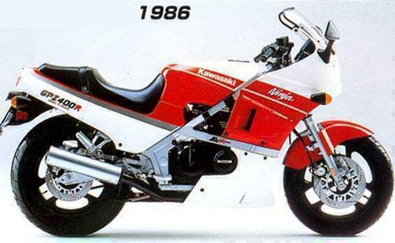 Мотоцикл Kawasaki GPz 400R 1986 фото