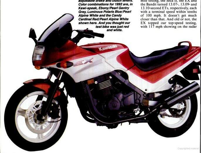 Мотоцикл Kawasaki GPz 500S 1989