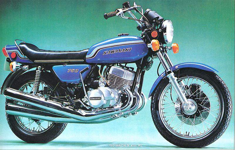 Мотоцикл Kawasaki H2 750 Mach IV 1972 фото