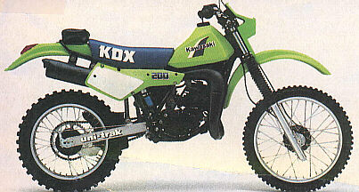 Мотоцикл Kawasaki KDX 200 1985