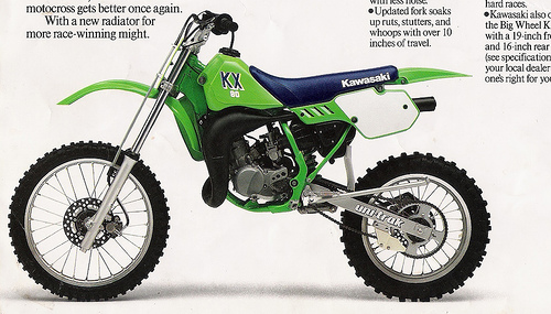 Мотоцикл Kawasaki KX 80 1986