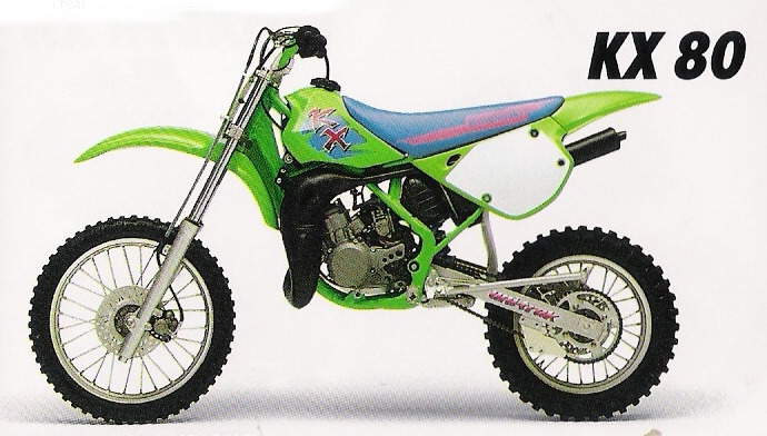 Мотоцикл Kawasaki KX 80 1991