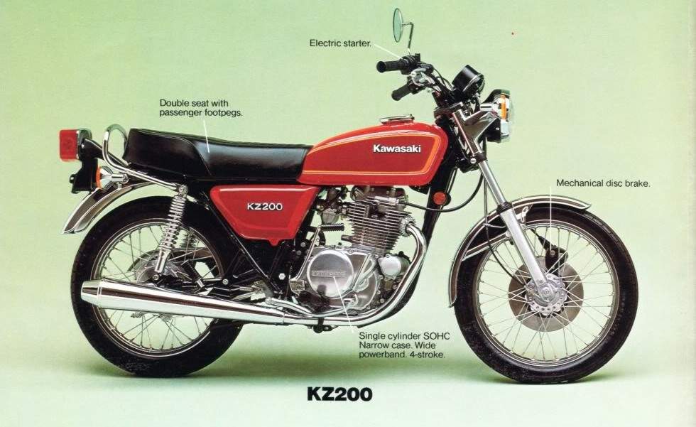 Мотоцикл Kawasaki Z 200 1978 фото