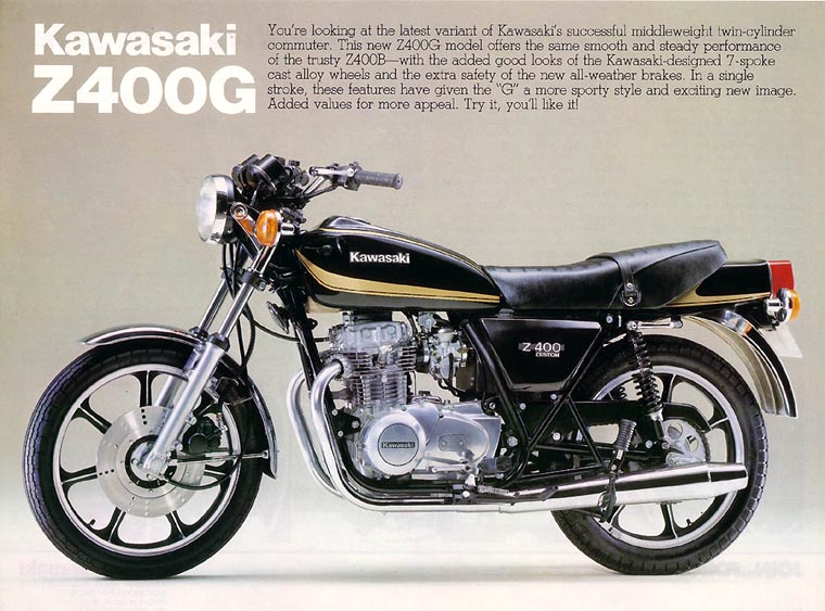 Мотоцикл Kawasaki Z400 1980