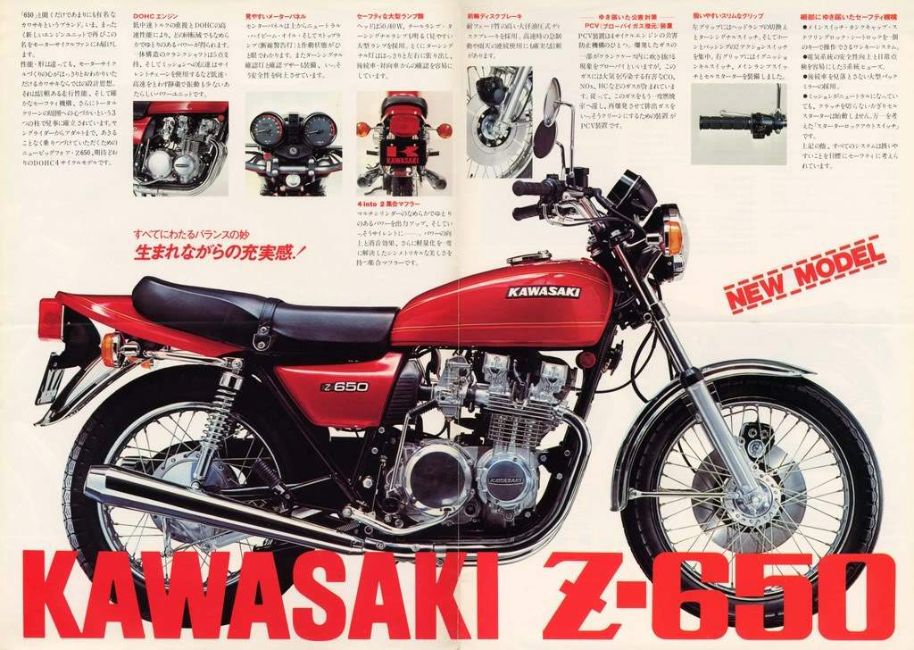 Мотоцикл Kawasaki Z 650 1976 фото