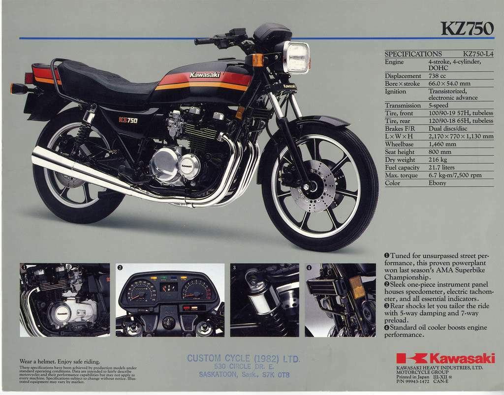 Мотоцикл Kawasaki Z 750FX-III 1981 фото