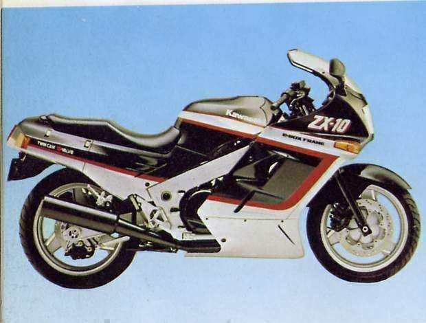 Мотоцикл Kawasaki ZX-10 1988 фото