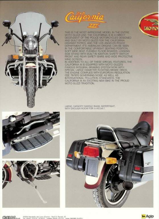 Мотоцикл Moto Guzzi California III 1987 фото