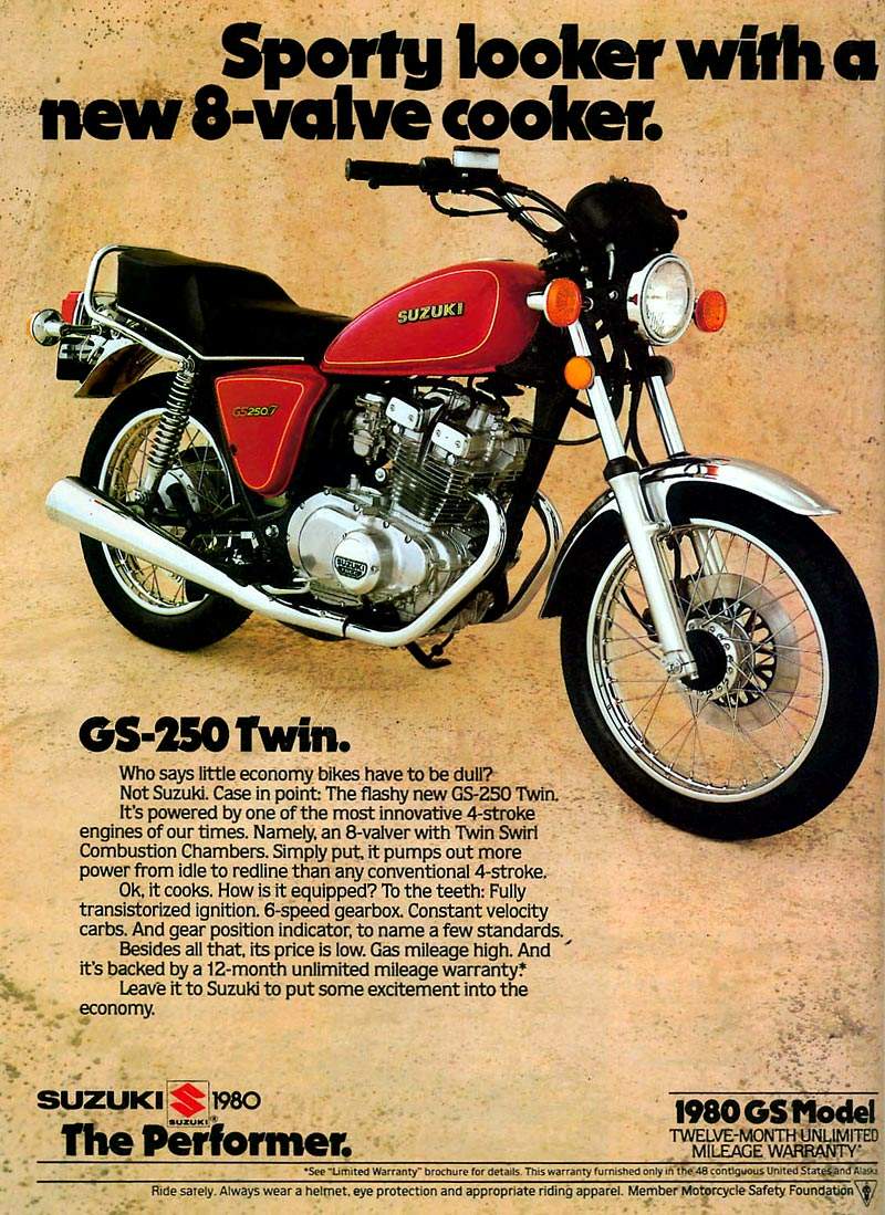 Мотоцикл Suzuki GS 250T 1980 фото