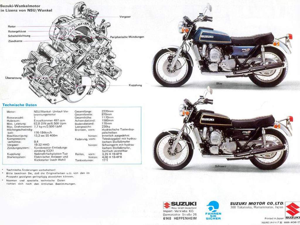Мотоцикл Suzuki RE5 1974 фото