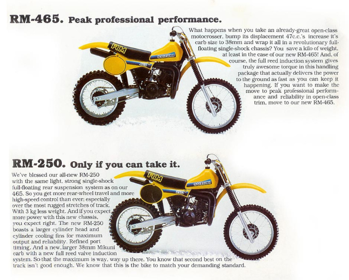 Мотоцикл Suzuki RM 250 1981