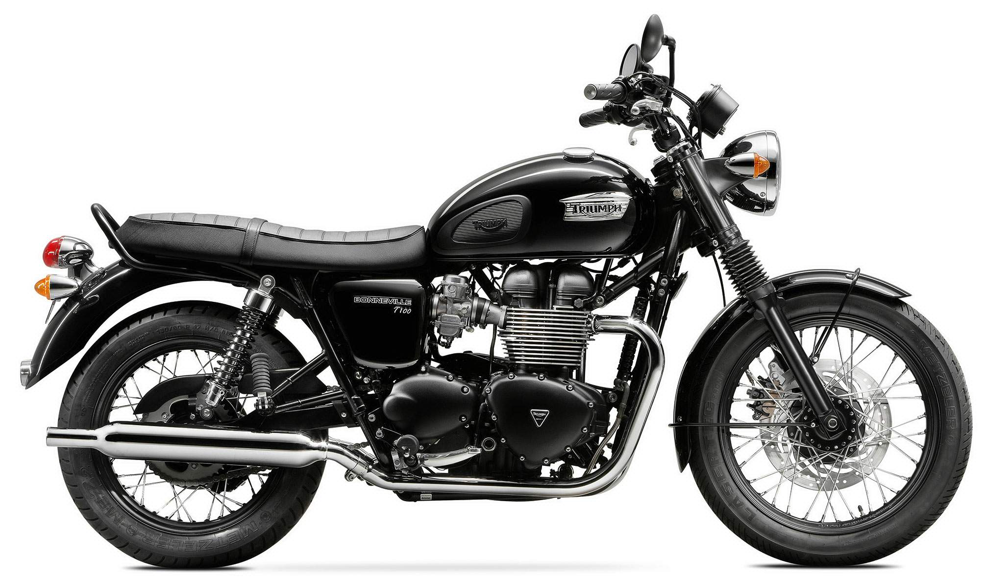 Фотография мотоцикла Triumph Bonneville T100 Black 2014
