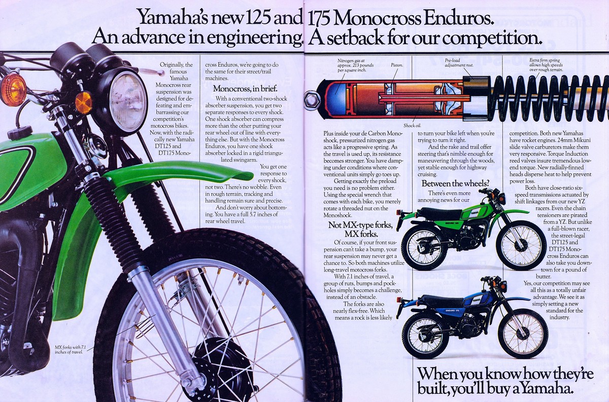 Мотоцикл Yamaha DT 175 1977 фото