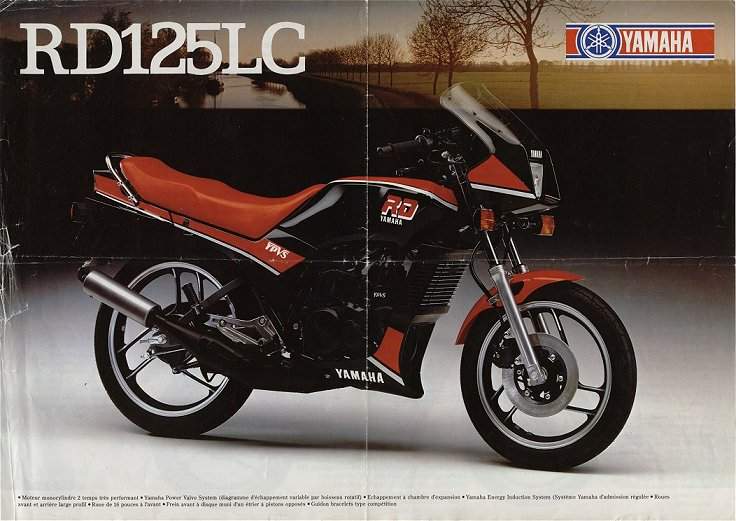 Мотоцикл Yamaha RD 125LC 1985 фото