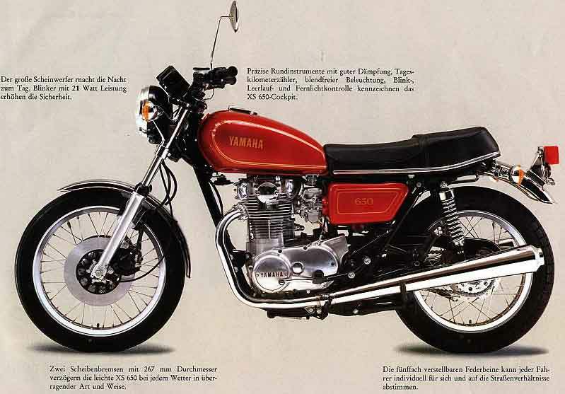 Мотоцикл Yamaha XS 650 1980 фото