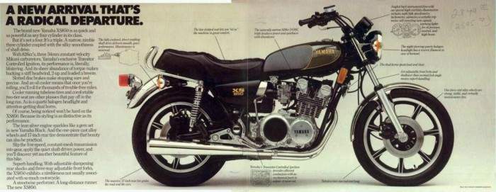 Мотоцикл Yamaha XS 850SG Special 1980 фото