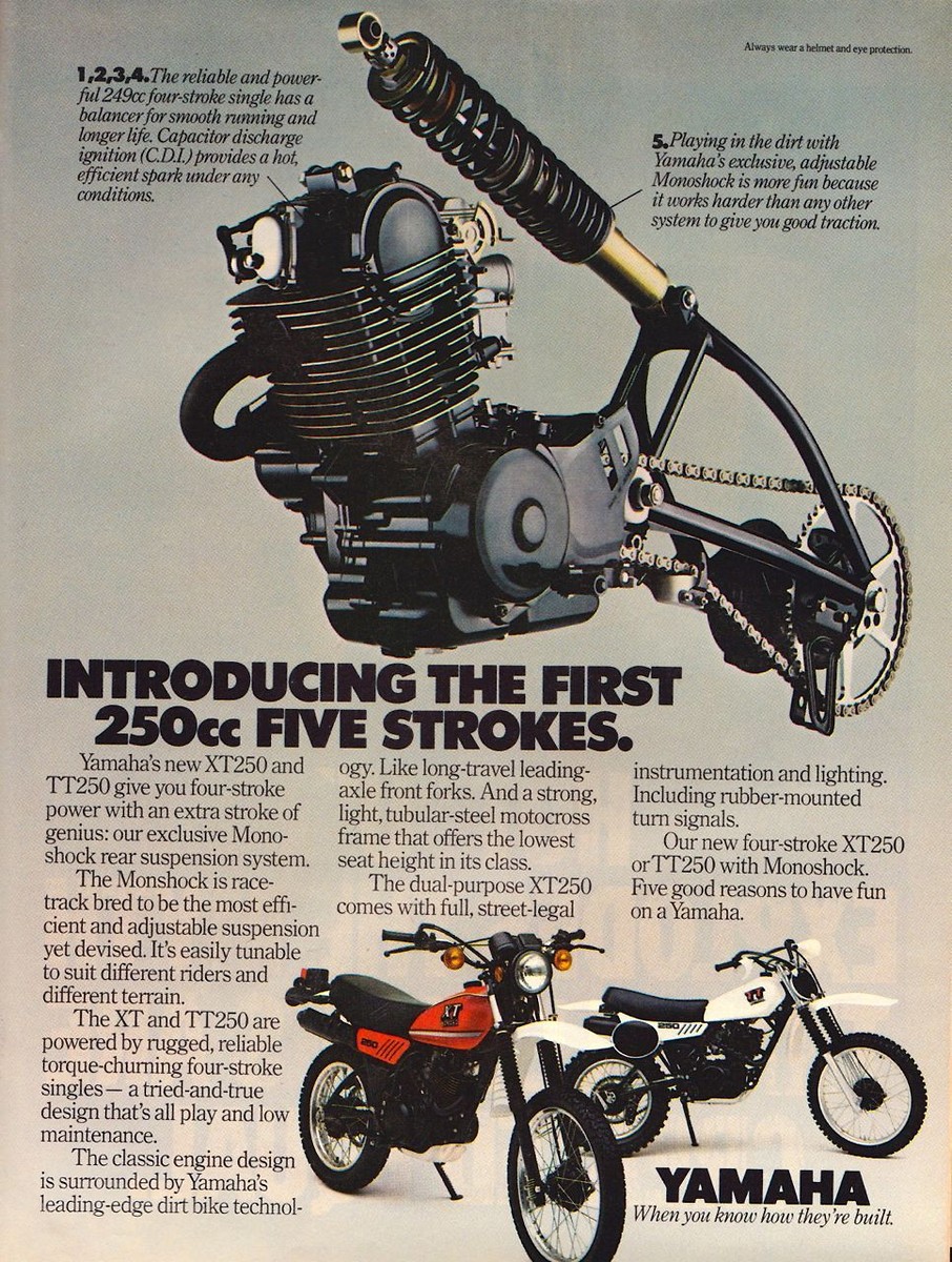Мотоцикл Yamaha XT 250 1980