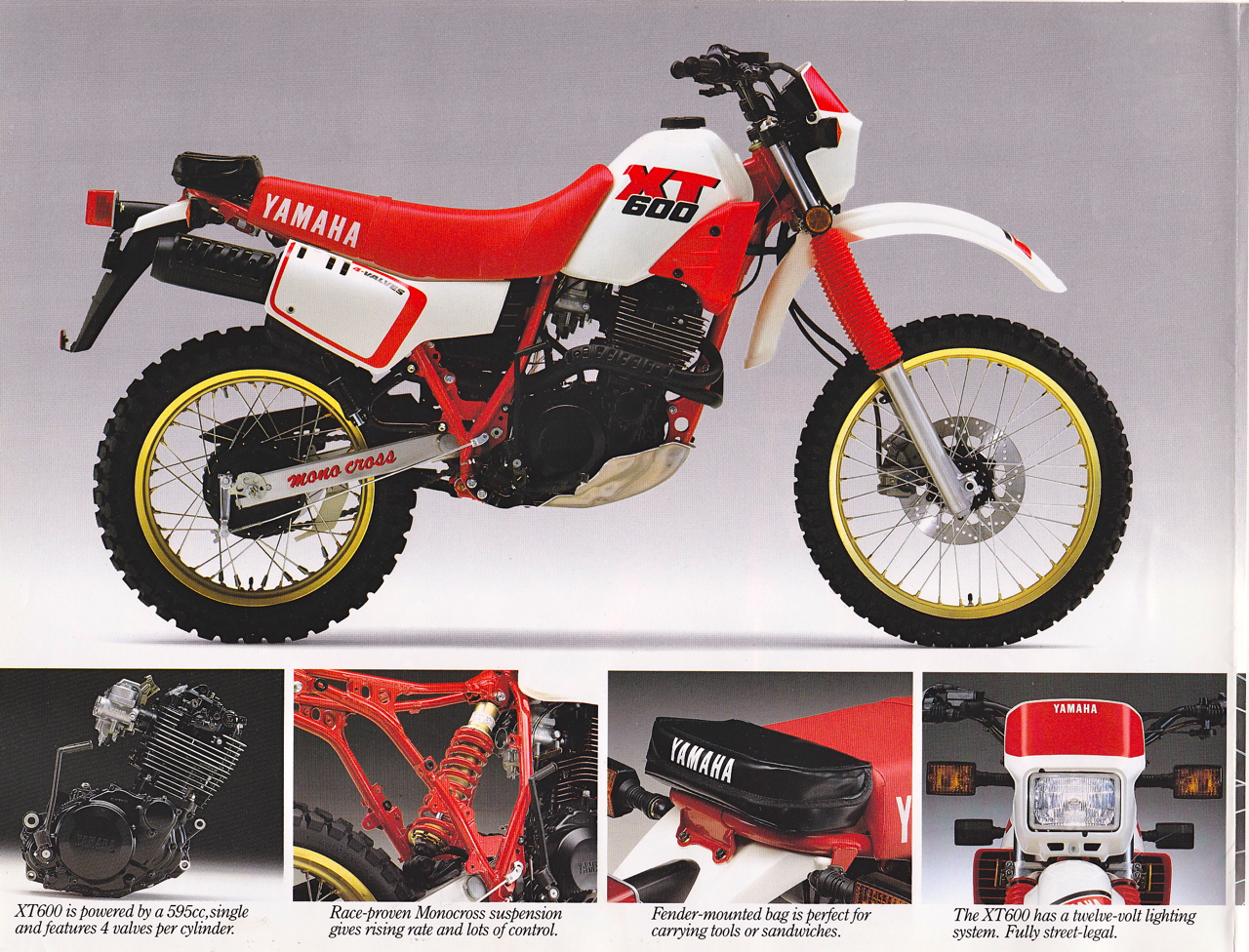 Мотоцикл Yamaha XT 600 1987 фото