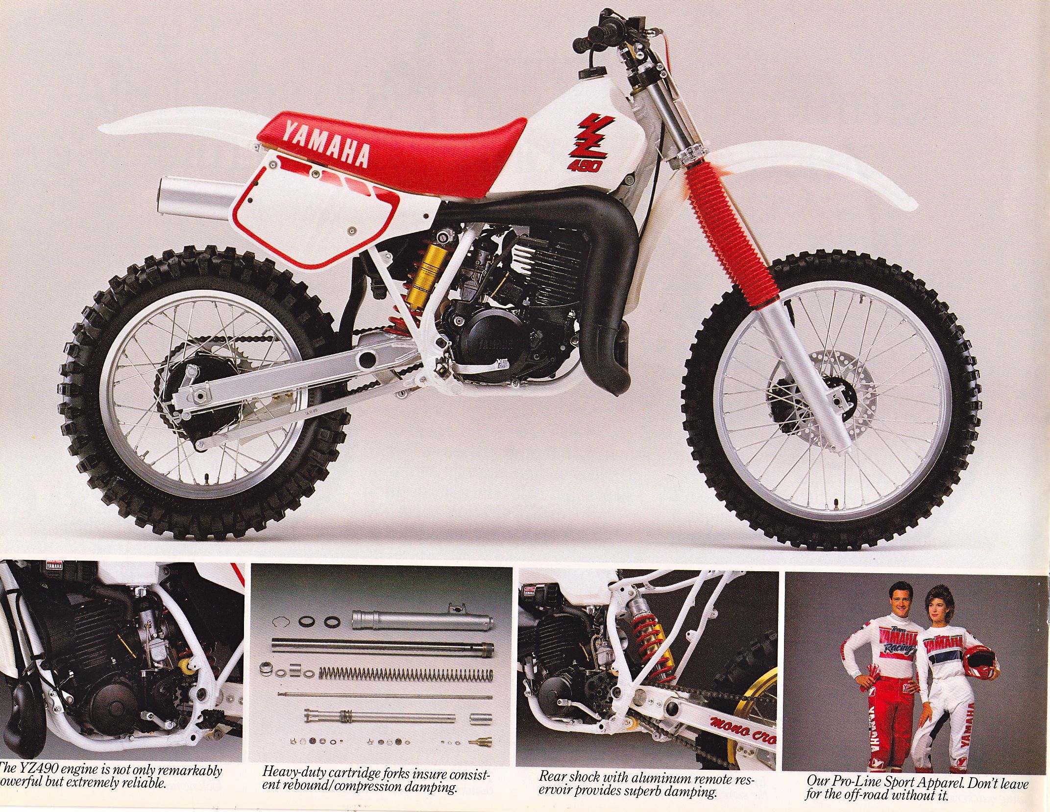 Мотоцикл Yamaha YZ 490 1987 фото