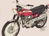 Мотоцикл Honda CL 350 1970 фото