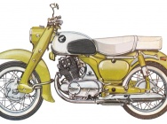 Мотоцикл Honda Dream 305 1962 фото