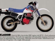 Мотоцикл Honda XL 600 R 1986 фото