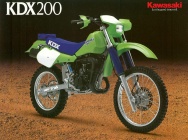 Мотоцикл Kawasaki KDX 200 1986 фото