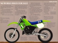 Мотоцикл Kawasaki KX 250 1986 фото