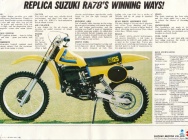 Мотоцикл Suzuki RM 125 1979 фото