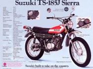 Мотоцикл Suzuki TS 185 Sierra 1971 фото