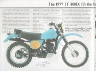 Мотоцикл Yamaha IT 400E 1978 фото